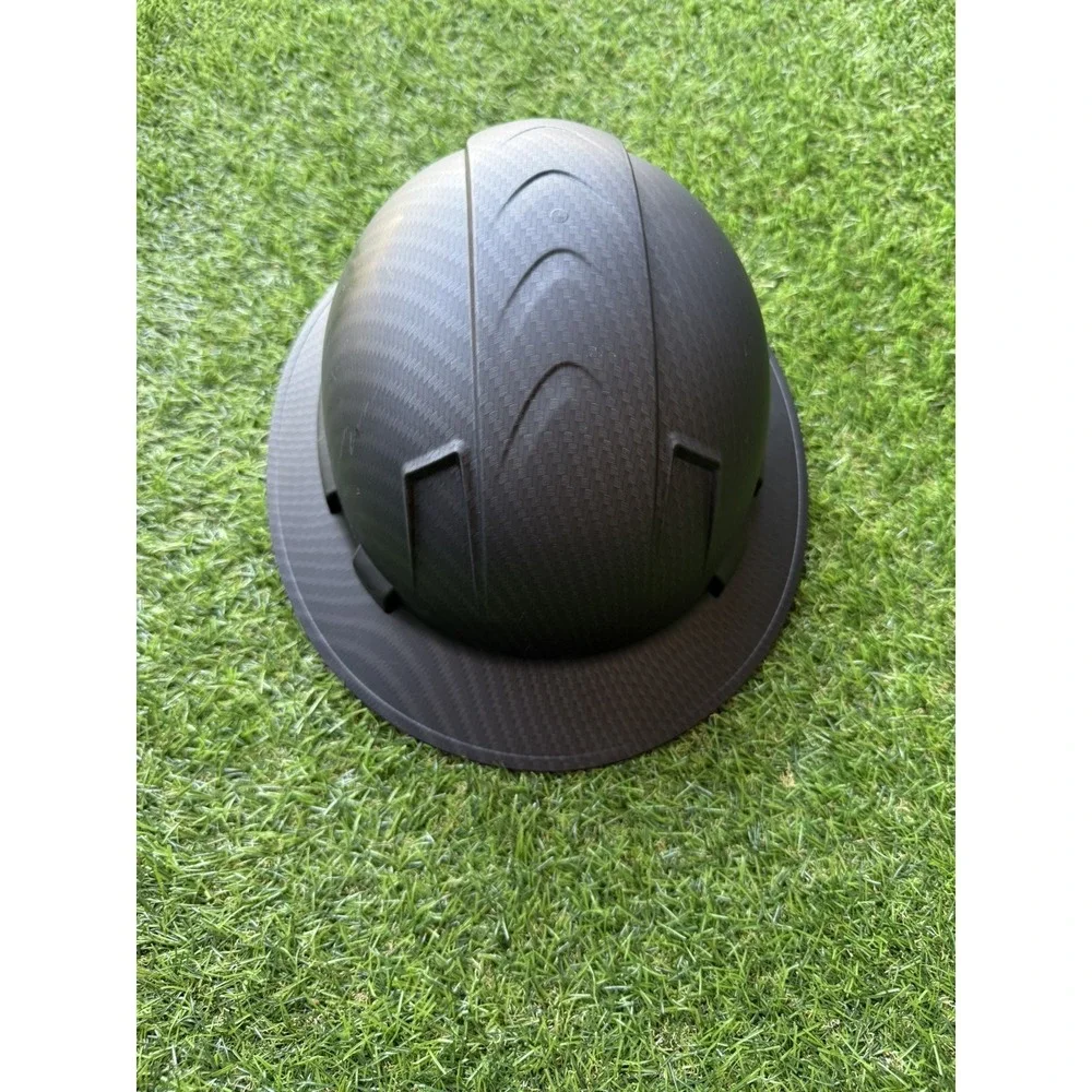 VENTED BLACK PYRAMEX FULL BRIM PROTECTIVE CONSTRUCTION SAFETY HARD HAT RATCHET